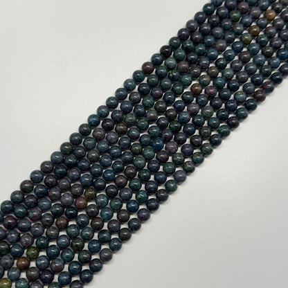 Ruby Zoisite Polished Round Gemstone Beads - (AA Quality)