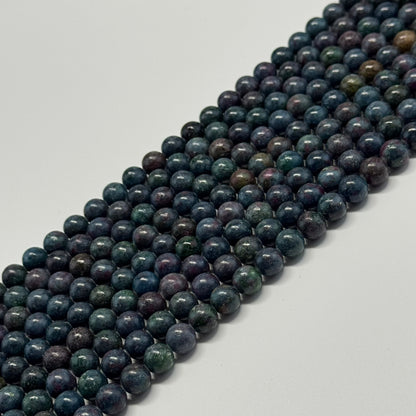 Ruby Zoisite Polished Round Gemstone Beads - (AA Quality)
