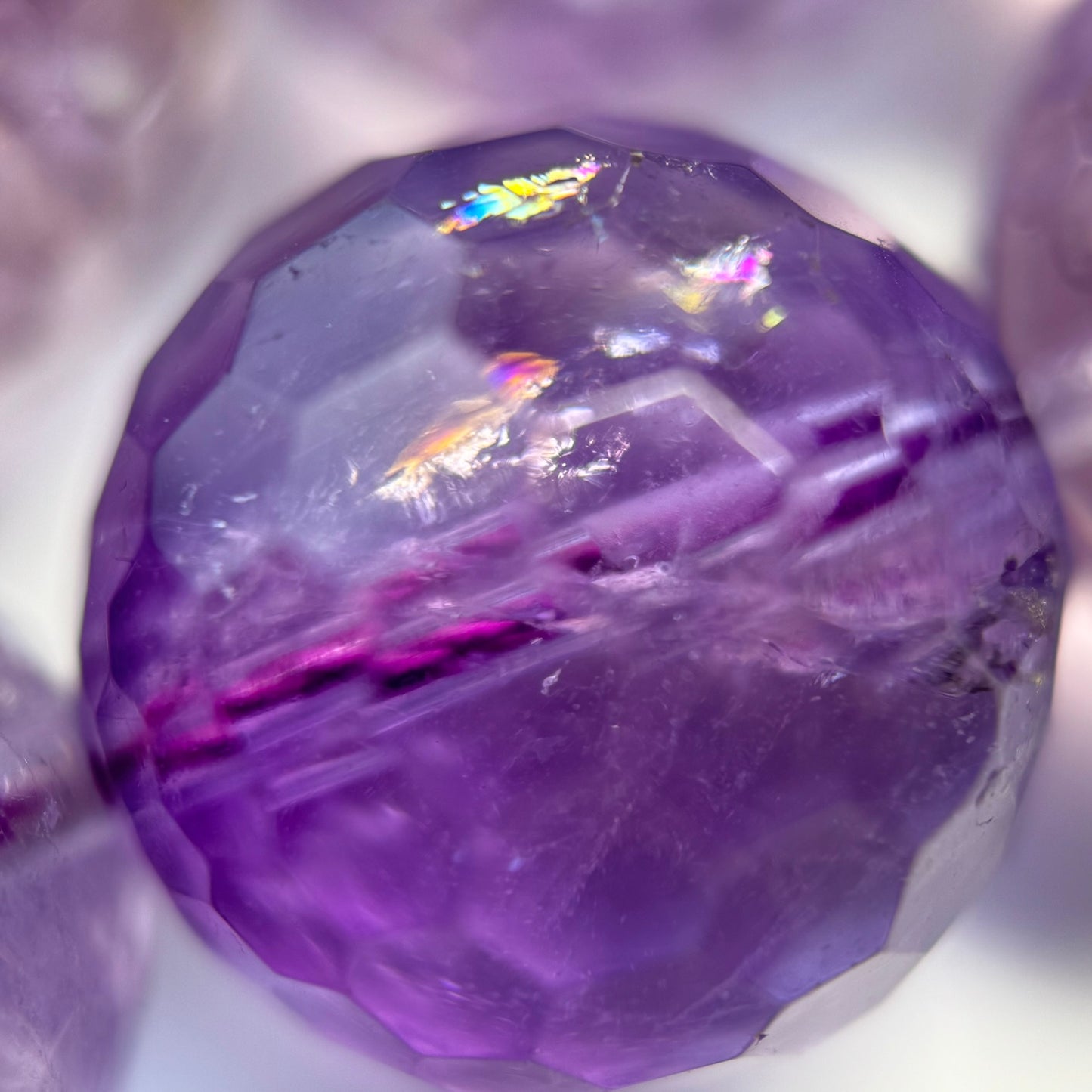 Natural Ametrine Faceted Round Gemstone Beads – Extremely Rare - (AAAAA Quality)