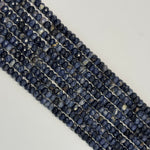 Blue Sapphire Faceted Rondelle Beads