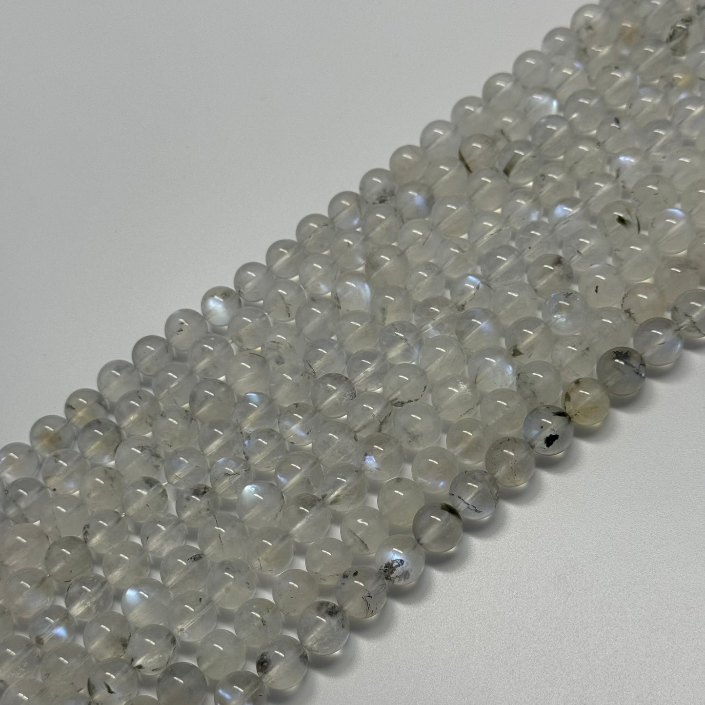 Moonstone Polished Round Gemstone Beads - (AAAAA Quality)