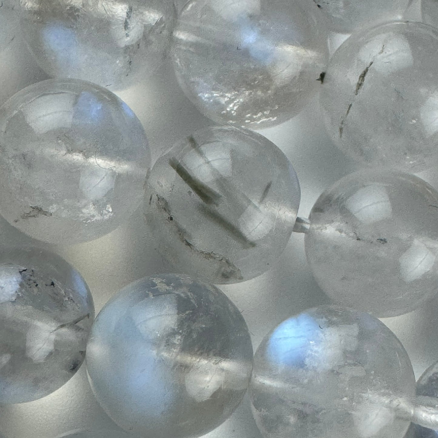 Moonstone Polished Round Gemstone Beads - (AAAAA Quality)