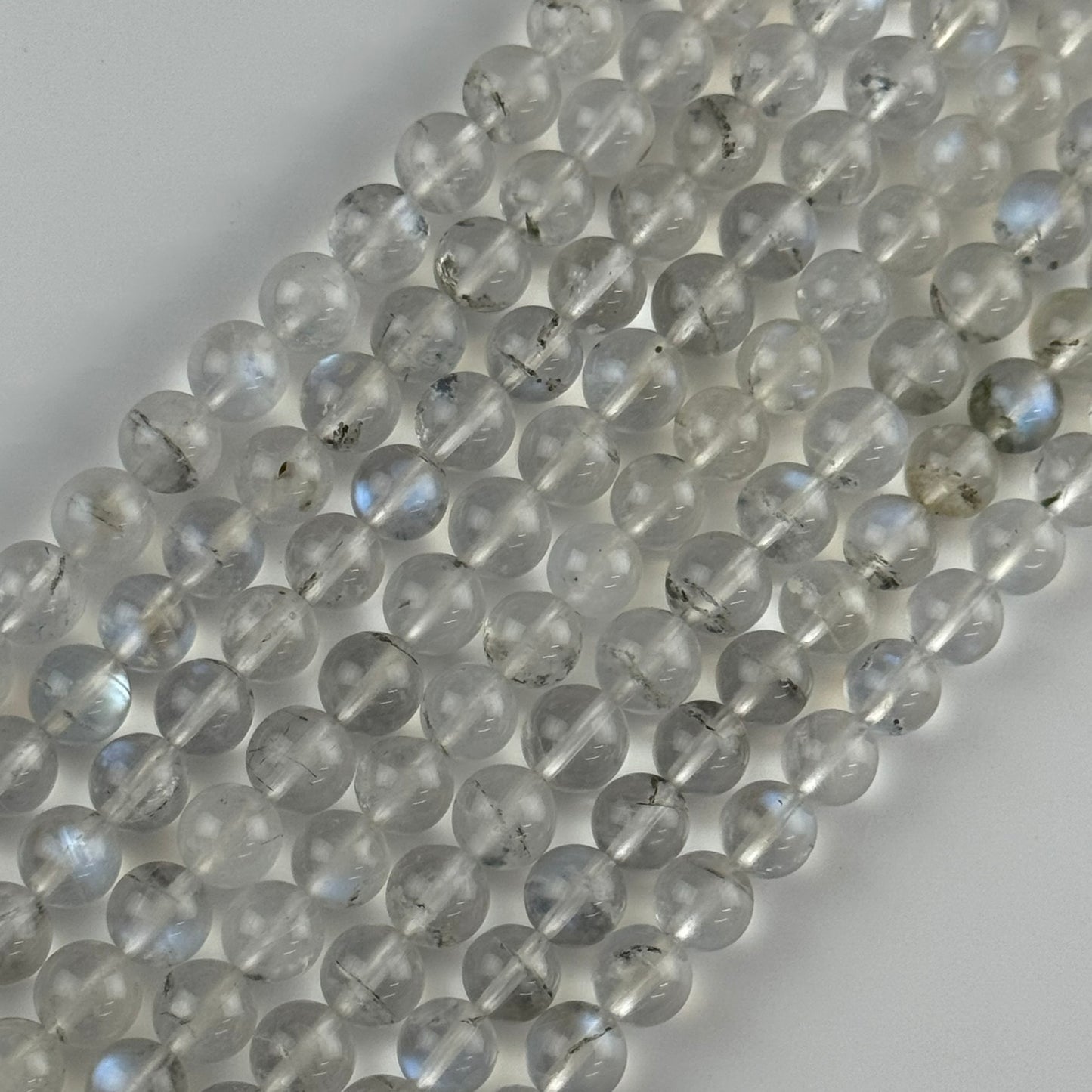 Moonstone Polished Round Gemstone Beads - (AAAAA Quality)