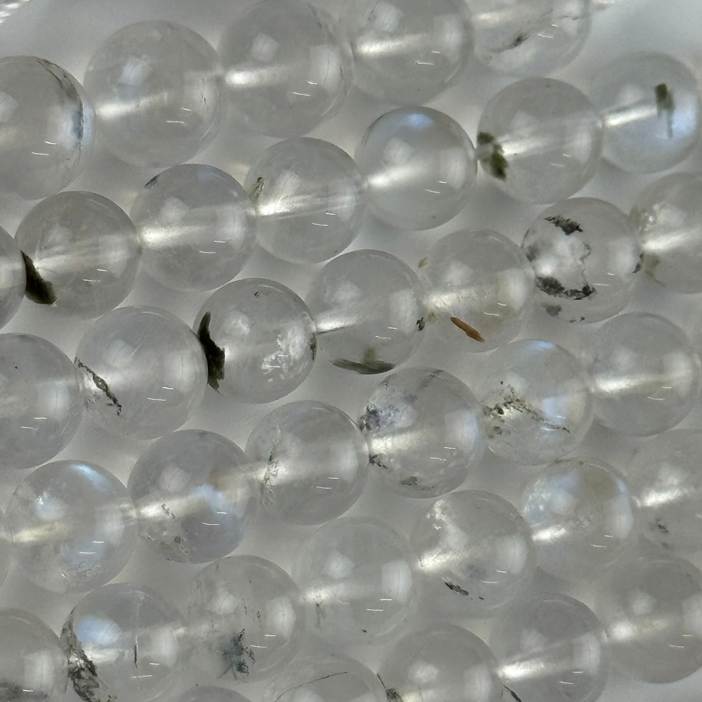Moonstone Polished Round Gemstone Beads - (AAAAA Quality)