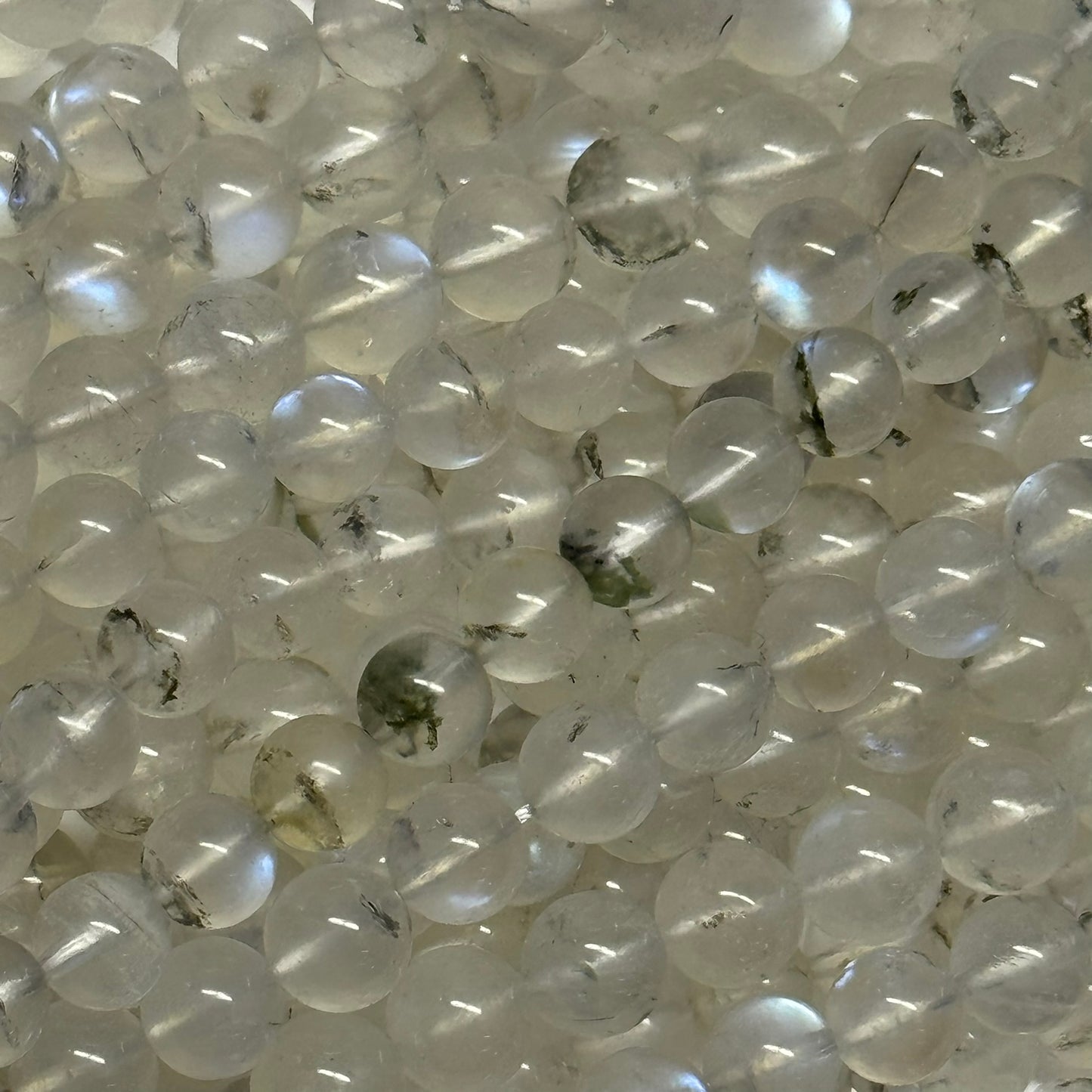 Moonstone Polished Round Gemstone Beads - (AAAAA Quality)