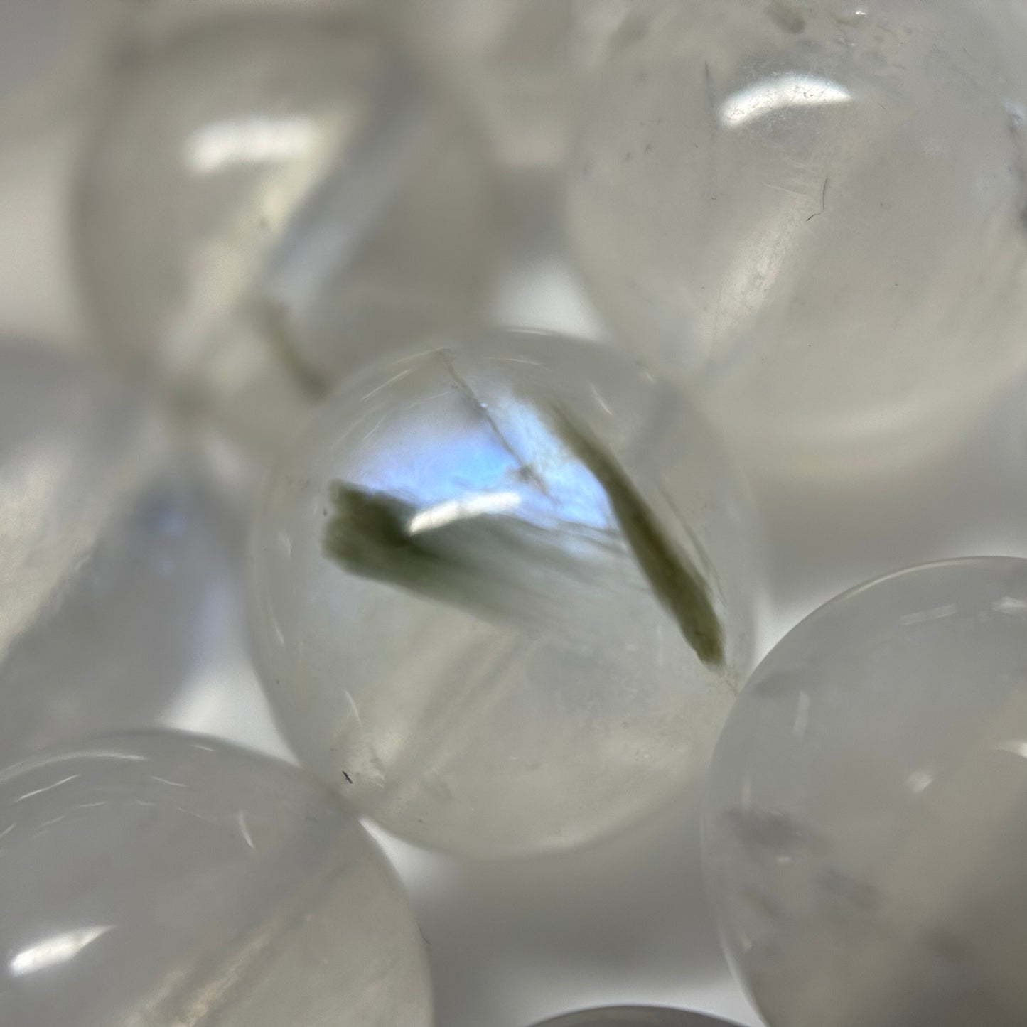 Moonstone Polished Round Gemstone Beads - (AAAAA Quality)
