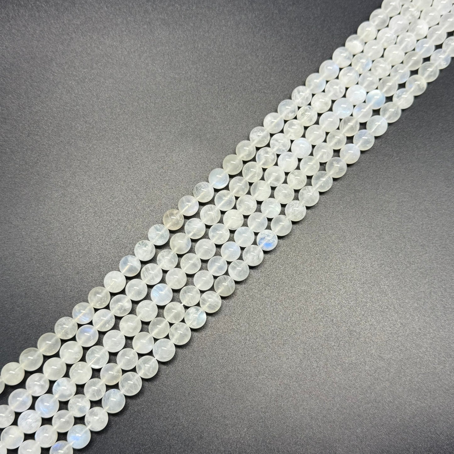 Moonstone Polished Round Beads - (AAAA+ Quality)