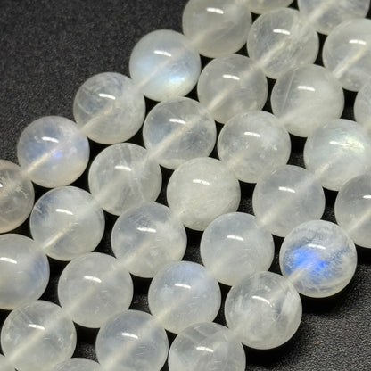 Moonstone Polished Round Beads - (AAAA+ Quality)