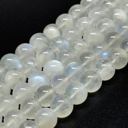Moonstone Polished Round Beads - (AAAA+ Quality)