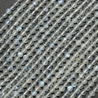 Moonstone Polished Round Gemstone Beads - (AAAAA Quality)