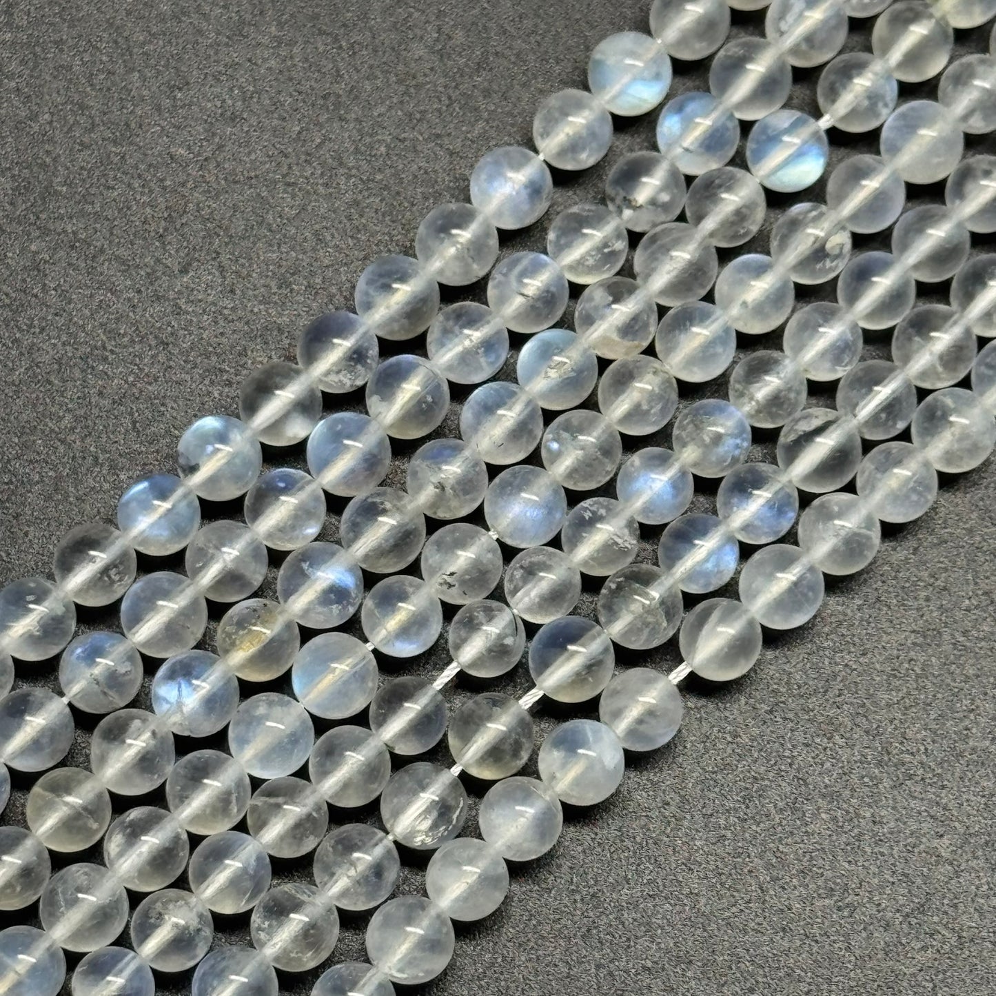 Moonstone Polished Round Gemstone Beads - (AAAAA Quality)