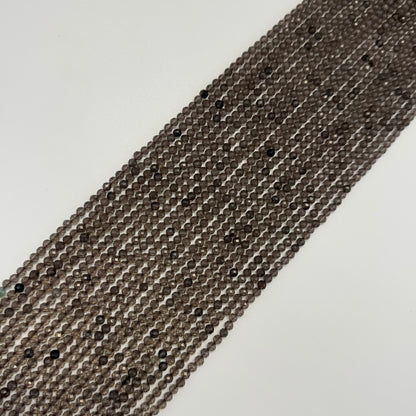 Obsidian Brown Faceted Round Beads - (AAA Quality)