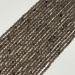 Brown Faceted Obsidian Beads - Round Beads