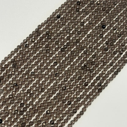 Obsidian Brown Faceted Round Beads - (AAA Quality)