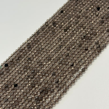 Obsidian Brown Faceted Round Beads - (AAA Quality)