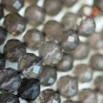Brown Faceted Obsidian Beads - Round Beads
