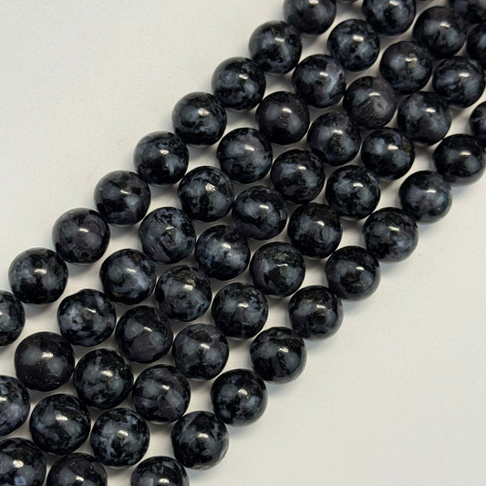 Merlinite Polished Round Beads