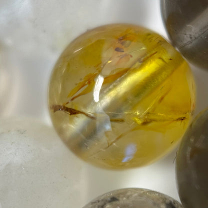 Topaz Polished Round Beads