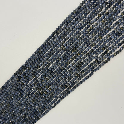 Blue Coral Beads - Faceted Round Beads