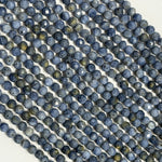 Blue Coral Beads - Faceted Round Beads