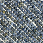 Blue Coral Beads - Faceted Round Beads