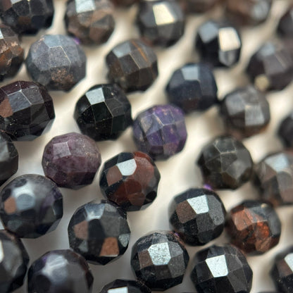 Sugilite Beads - Faceted Round Beads