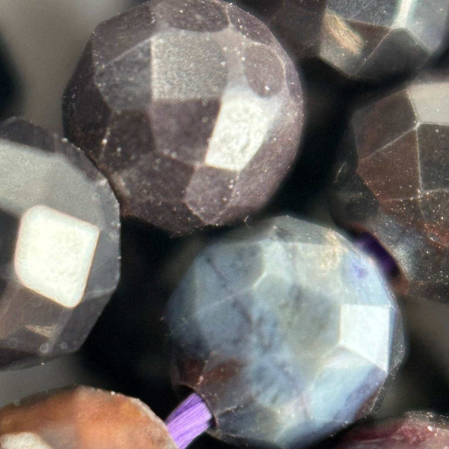 Sugilite Beads - Faceted Round Beads
