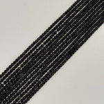 Apache Tear Beads - Faceted Round Beads