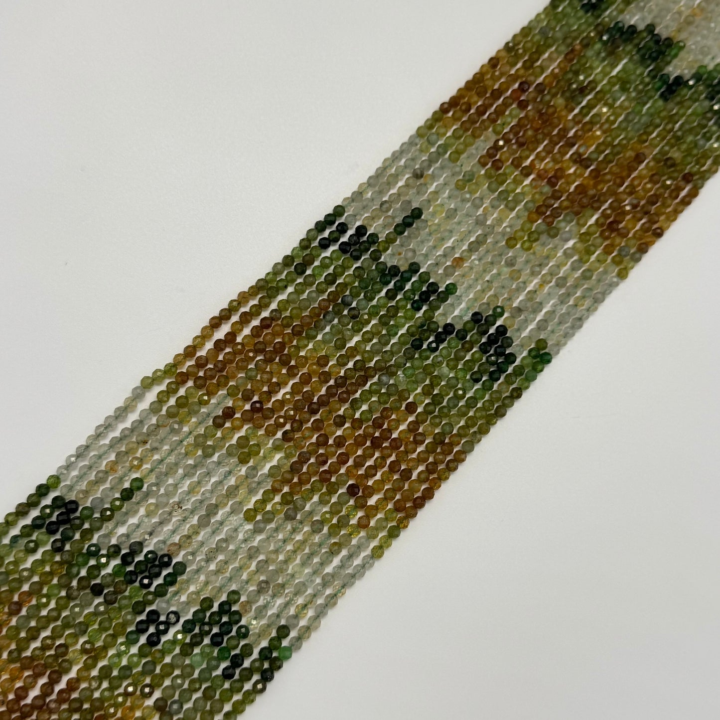 Faceted Tourmaline Beads - Round Shape Beads