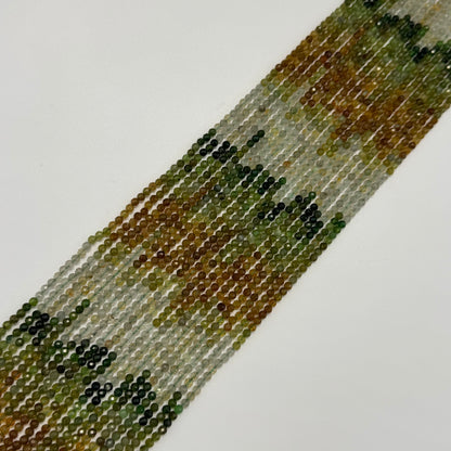 Faceted Tourmaline Beads - Round Shape Beads