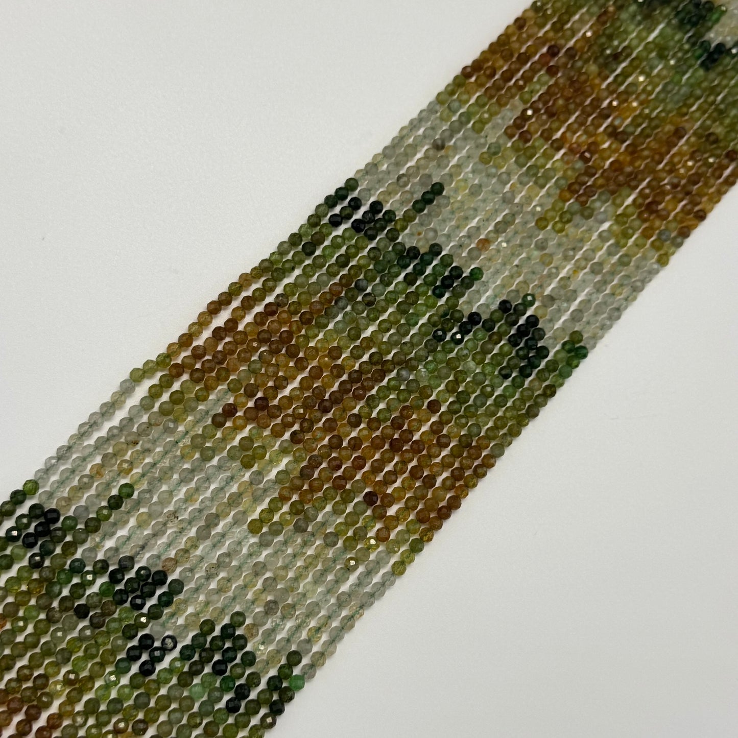 Faceted Tourmaline Beads - Round Shape Beads