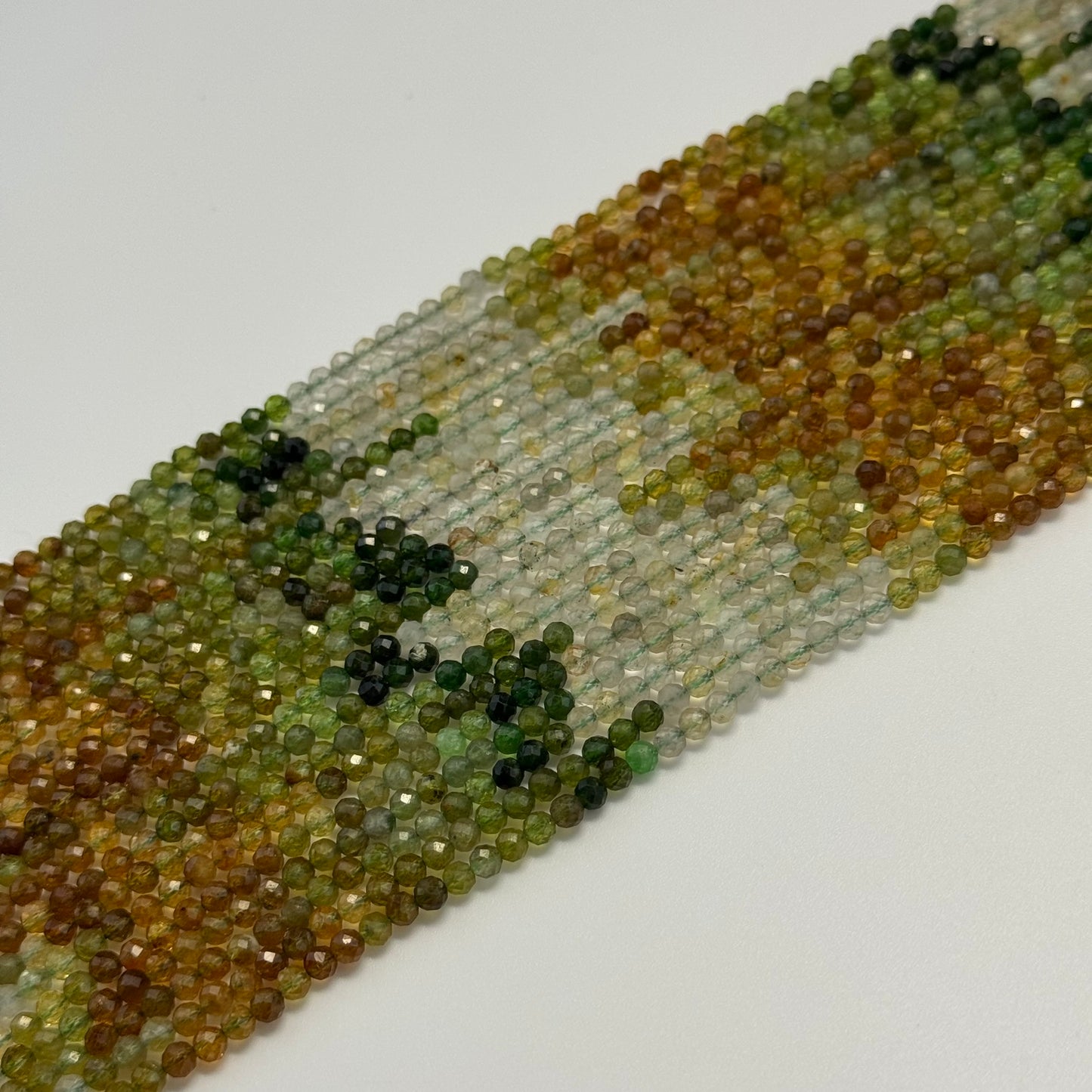 Faceted Tourmaline Beads - Round Shape Beads