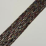 Ruby Sapphire Faceted Round Precious Stone Beads