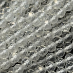 Clear Quartz Beads - Faceted Round Beads