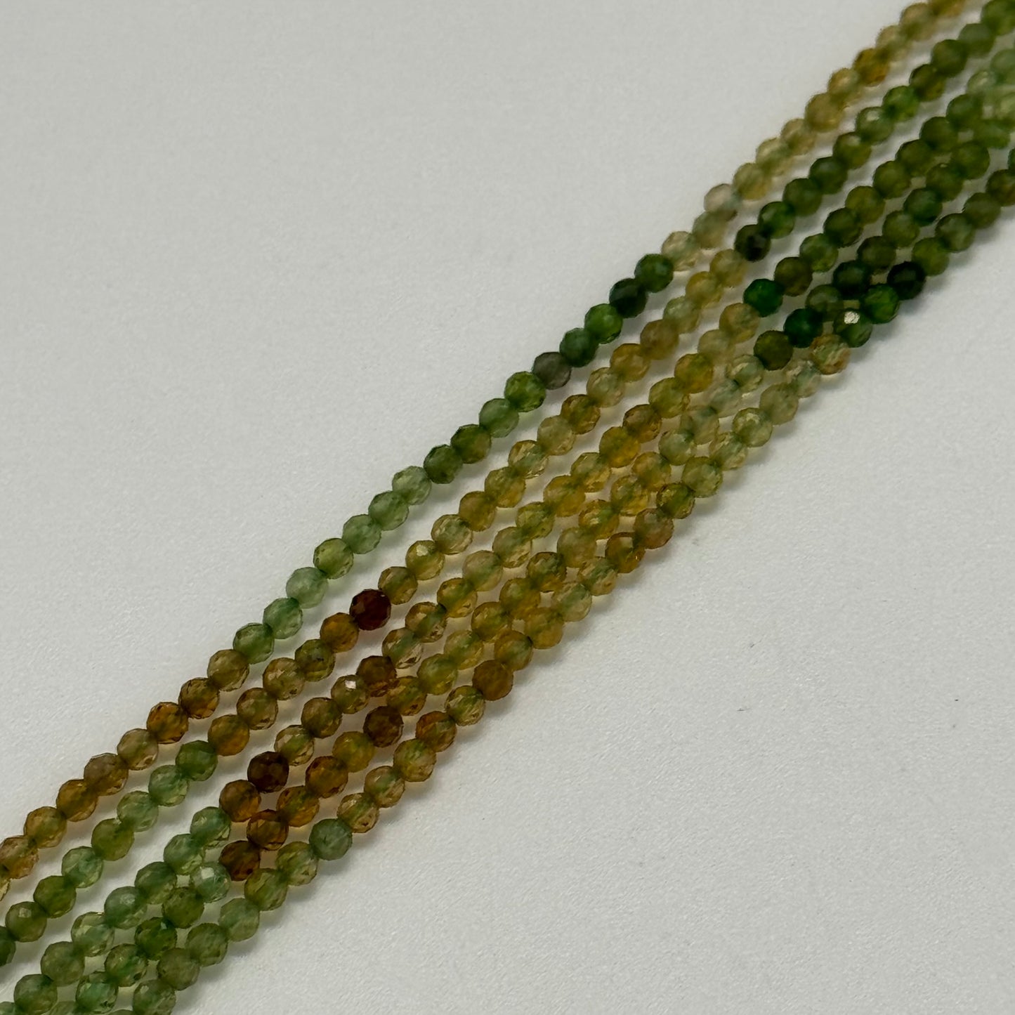 Faceted Tourmaline Beads - Round Shape Beads