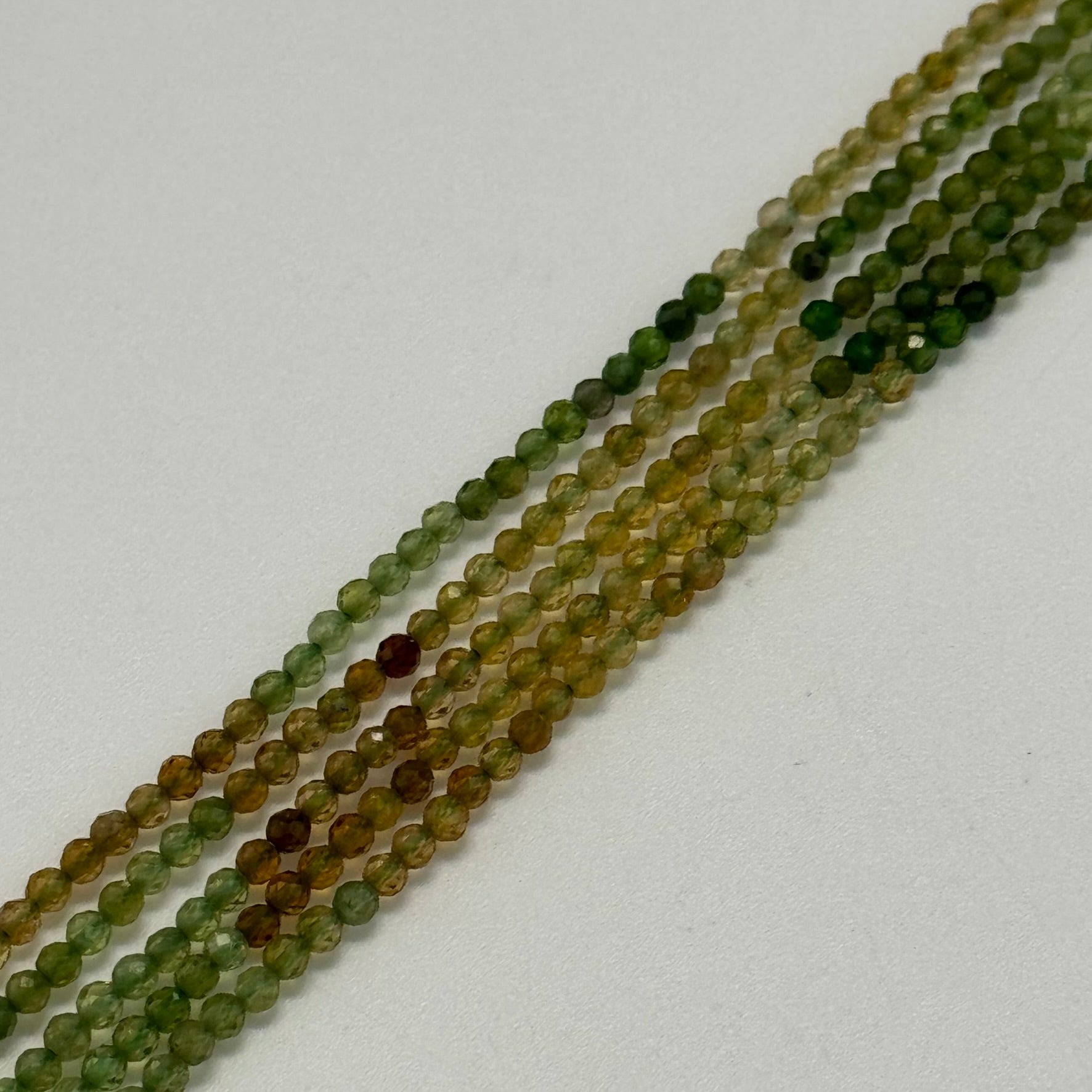 Faceted Tourmaline Beads - Round Shape Beads