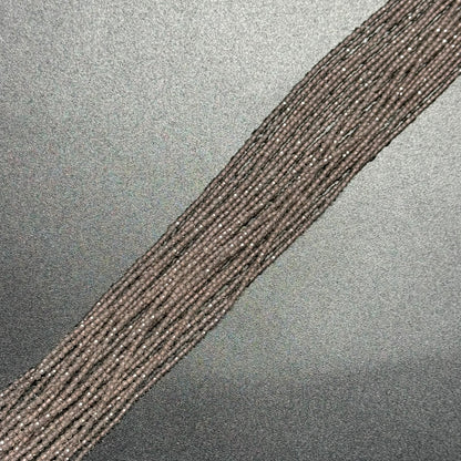 Obsidian Brown Faceted Round Beads - (AAA Quality)