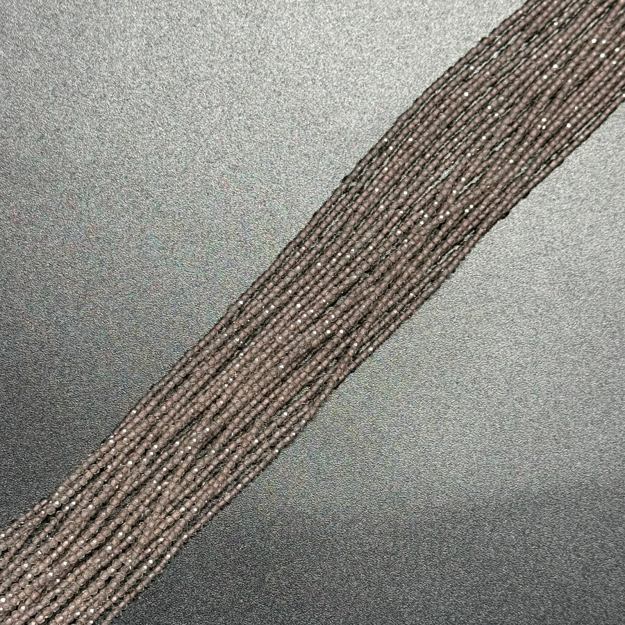 Brown Faceted Obsidian Beads - Round Beads