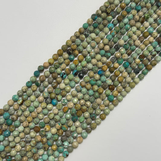 Turquoise Beads - Faceted Round Beads