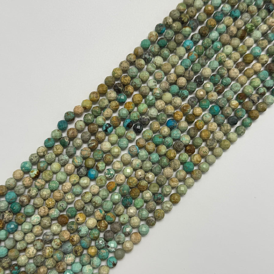 Turquoise Beads - Faceted Round Beads