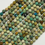 Turquoise Beads - Faceted Round Beads