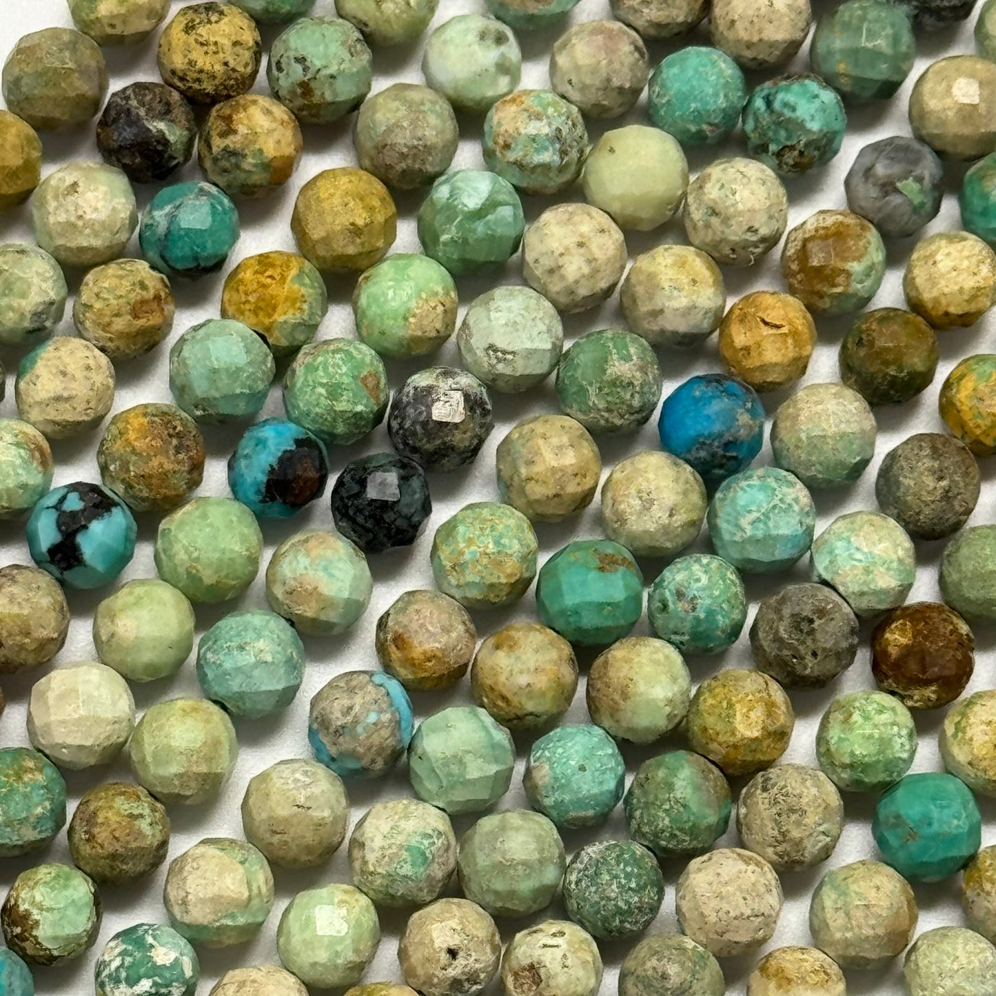 Turquoise Beads - Faceted Round Beads