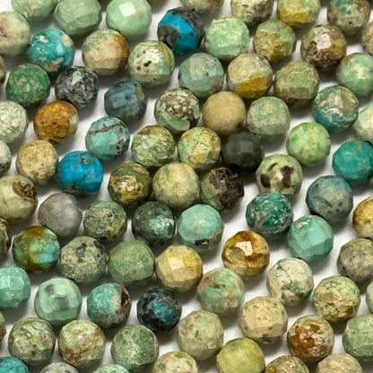 Turquoise Beads - Faceted Round Beads