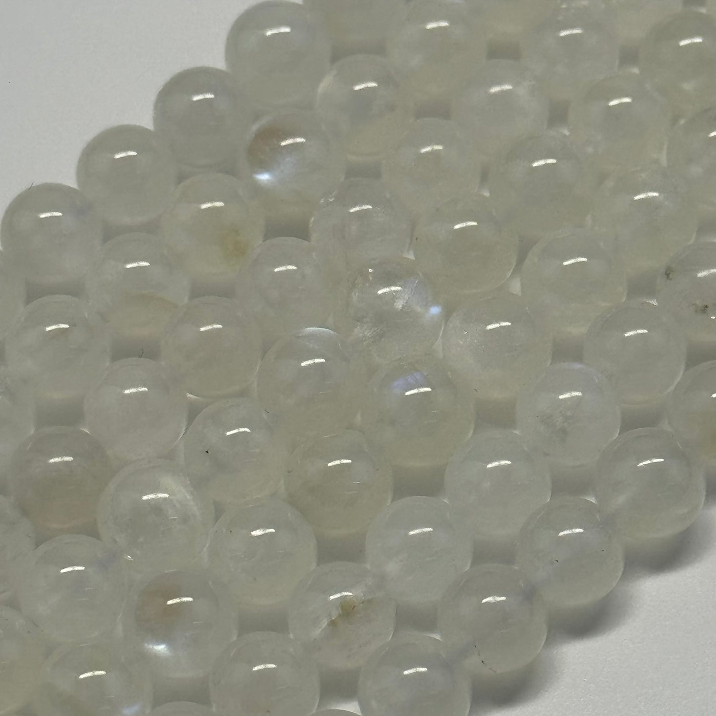 Moonstone Polished Round Beads - (AAAA+ Quality)