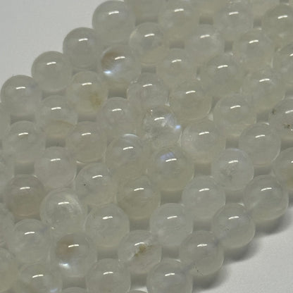 Moonstone Polished Round Beads - (AAAA+ Quality)