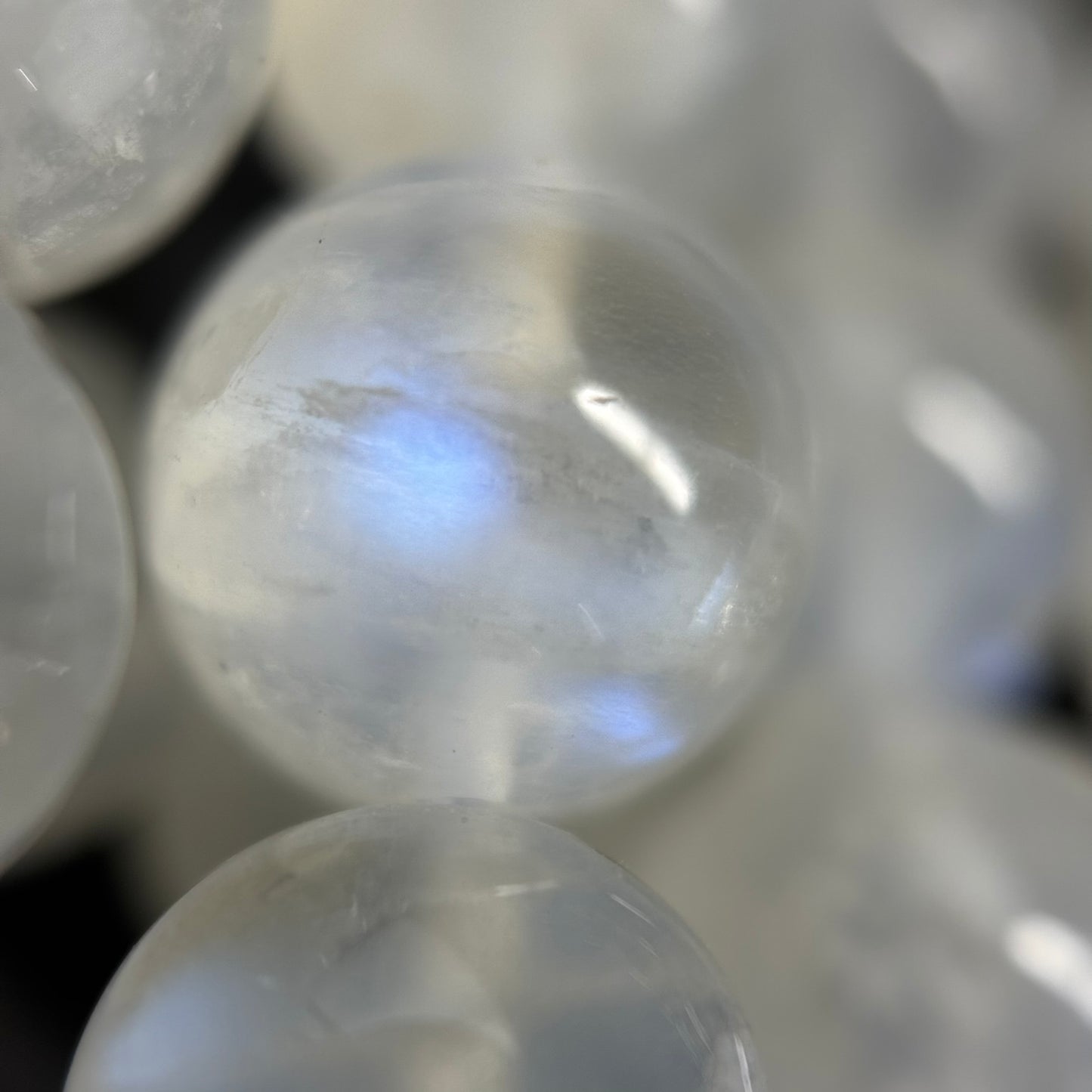 Moonstone Polished Round Beads - (AAAA+ Quality)