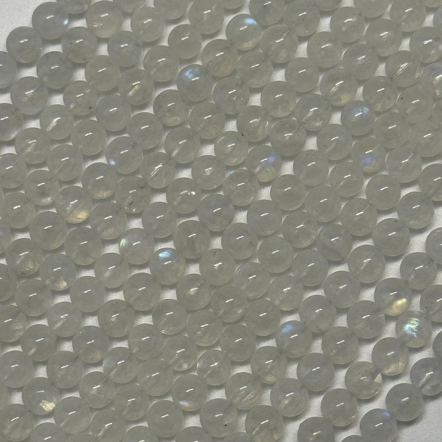 Moonstone Polished Round Beads - (AAAA+ Quality)