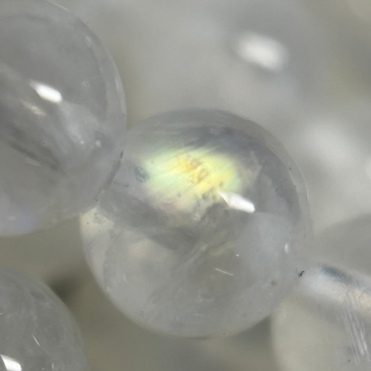 Moonstone Polished Round Beads - (AAAA+ Quality)