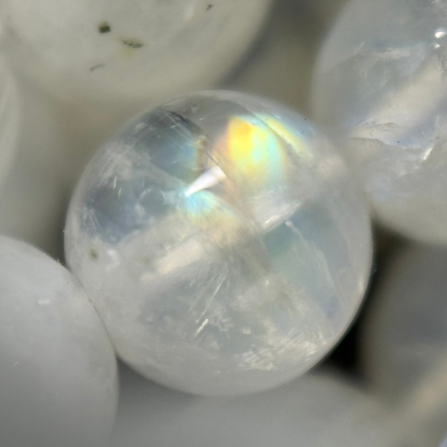 Moonstone Polished Round Beads - (AAAA+ Quality)