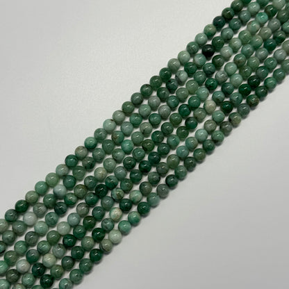 Emerald Precious Stone Beads - Polished Round